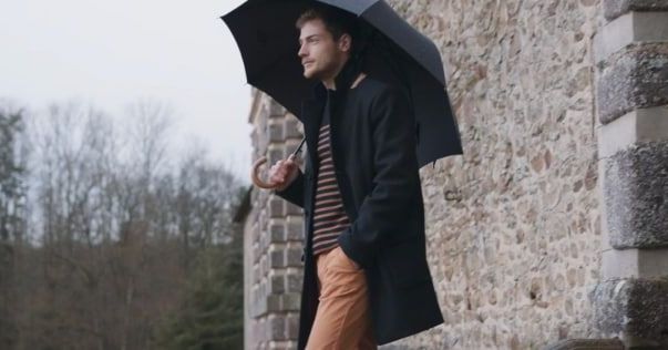 The traditional Saint James pea coat available in Canada