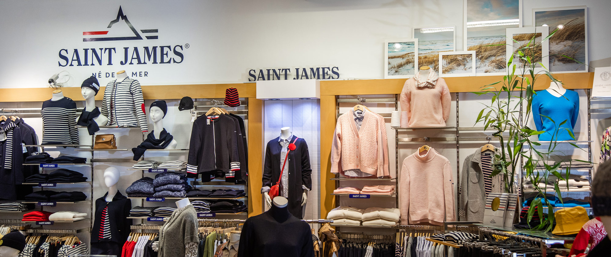 Intérieur de la boutique - espace Saint James