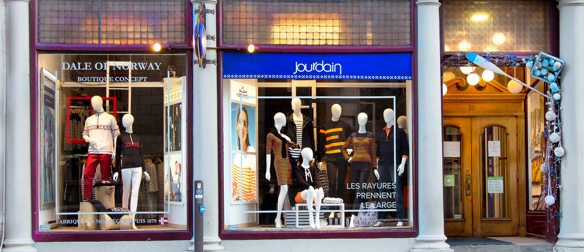 Vitrine de la boutique