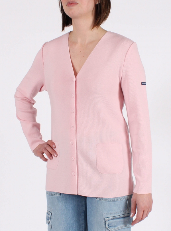 Cardigan Gilet Saint James Bleu Taille L - Occasion Bon état