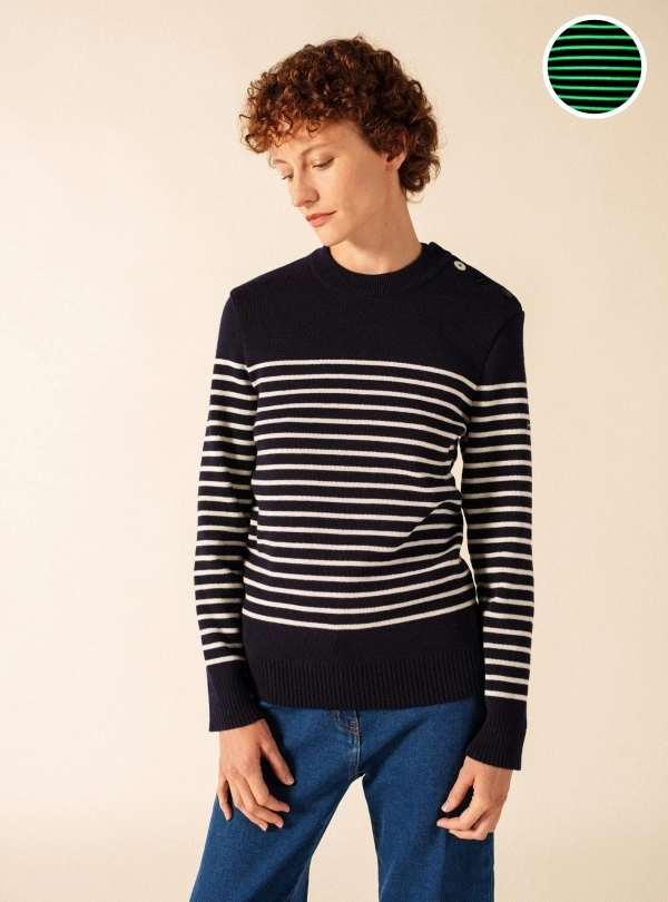 Marinières / T-shirts / Chandails pour femme - Binic Phosphorescent - Saint James