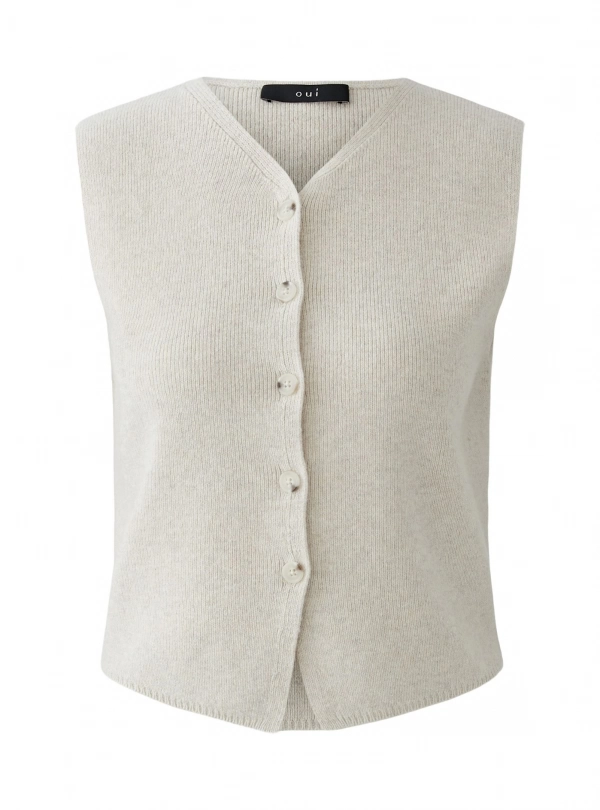 T-shirts / Vestes sans manches pour femme - Camisole sans manches à bouto - OUI