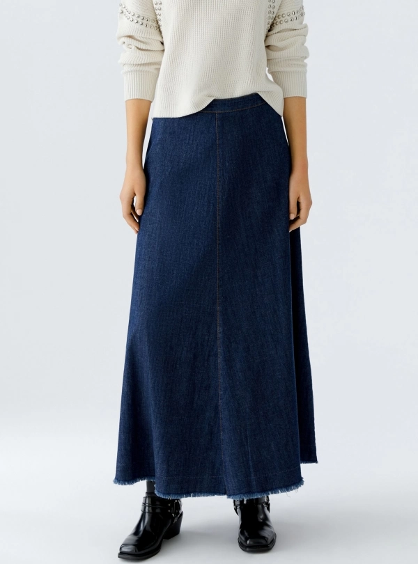 Jupes pour femme - Jupe Longue En Denim - OUI