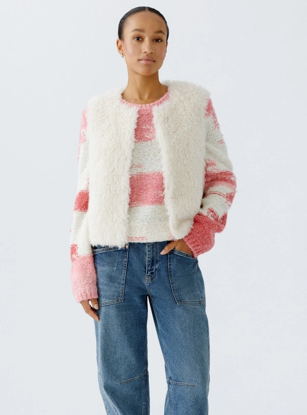 Jackets / Sleeveless jacket for women - Veste Sans manche en mouton - OUI