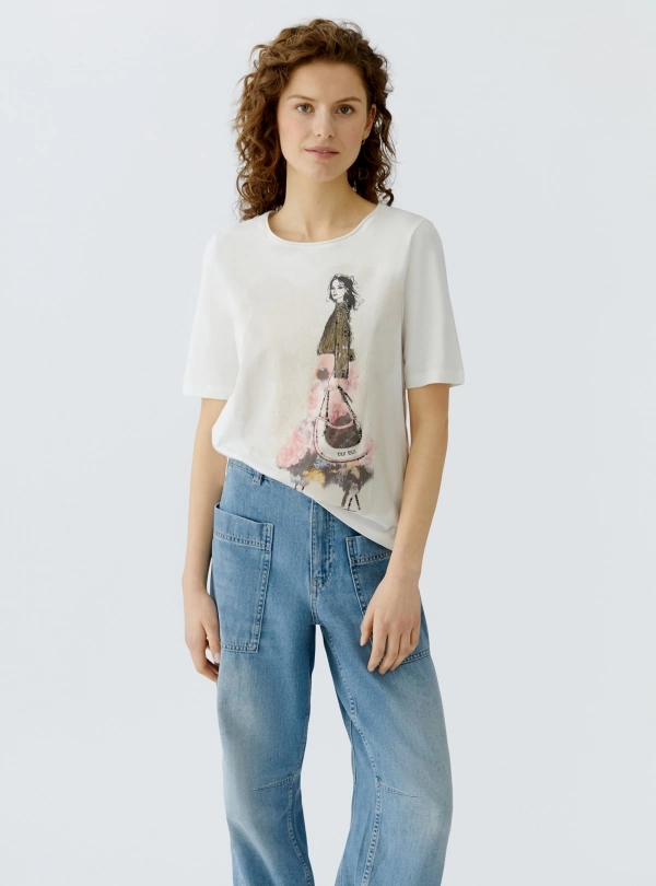 T-shirts pour femme - T-Shirt Logo - OUI