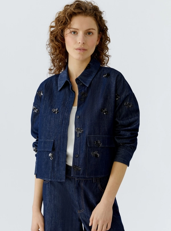 Vestes / Vestons pour femme - Jacket Denim Paillette - OUI