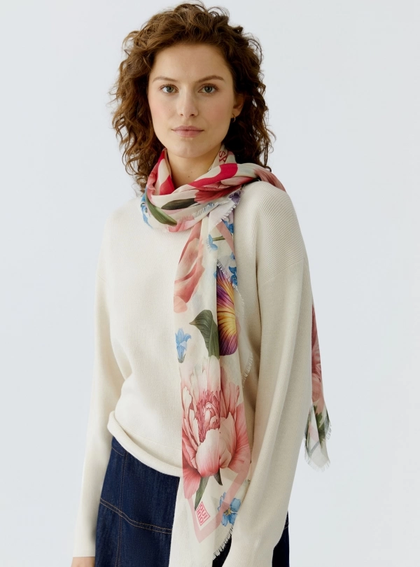 Foulards pour femme - Foulard Fleurs - OUI