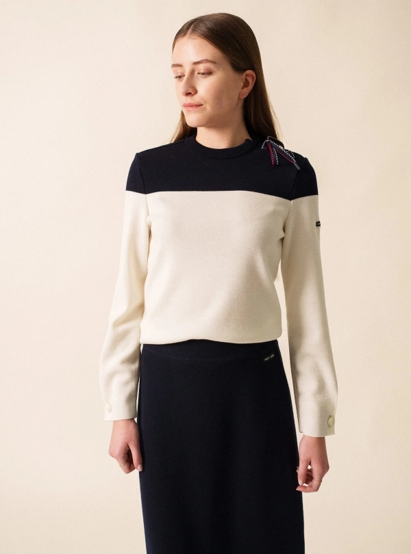 Sweaters for women - Cordage Bicolore - Saint James