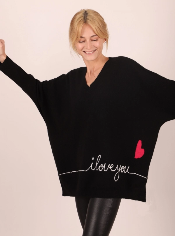 Chandails pour femme - I Love You - Estheme Cachemire