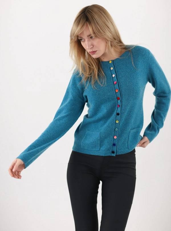 Sweaters / Cardigans for women - Button Cardigan - Estheme Cachemire