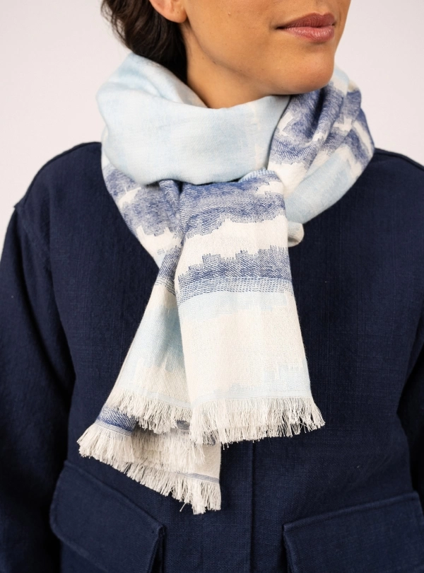 Scarfs for women - Foulard Cap Indigo - Saint James