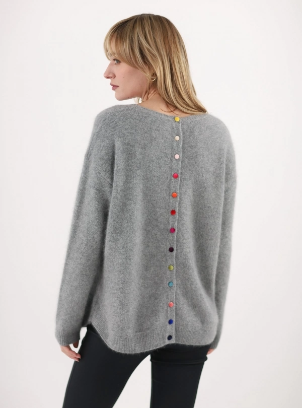 Chandails pour femme - Chandail Boutons  - Estheme Cachemire
