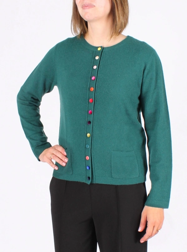 Cardigans for women - Button Cardigan - Estheme Cachemire