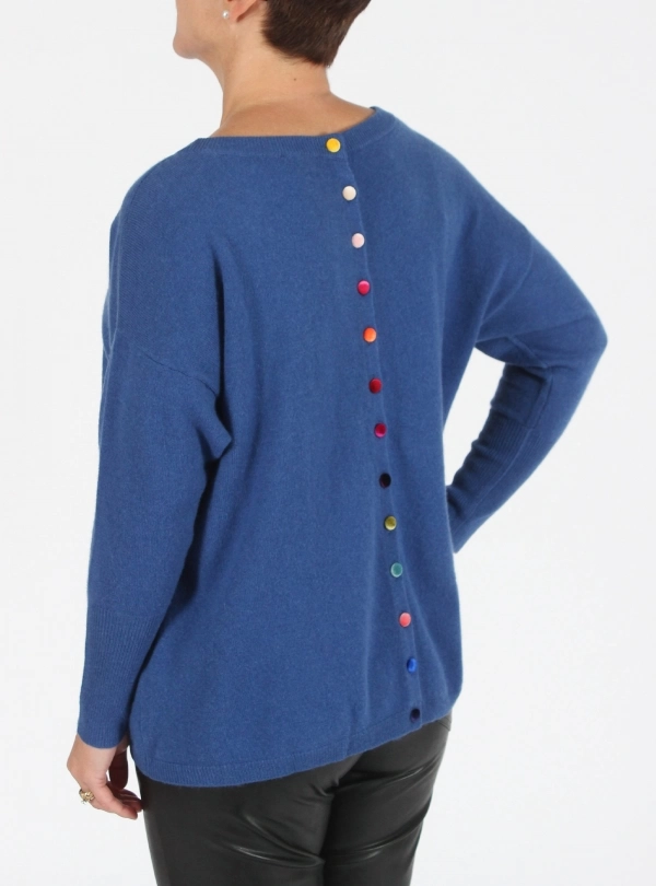 Button back best sale sweater